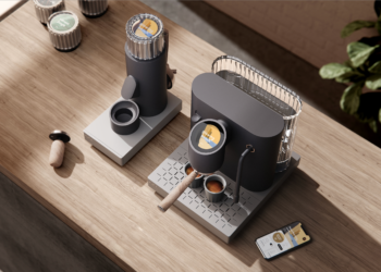 ‘Uncover the Nunc Espresso Machine Espresso Grinder Duo Residence Barista’